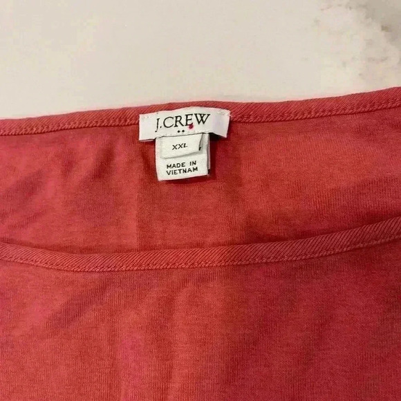 J. Crew Ruffle Peplum Cami Tank Top Pink 100% Cotton Minimalist Women’s Size XXL - Picture 3 of 5